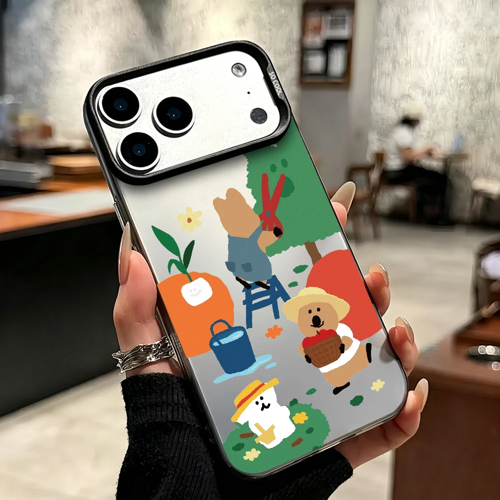 Cartoon D-Dinotaeng-S Cute For Samsung Galaxy S23 S24 S25 5G S26 Ultra Plus Fe Laser Cover IMD Case