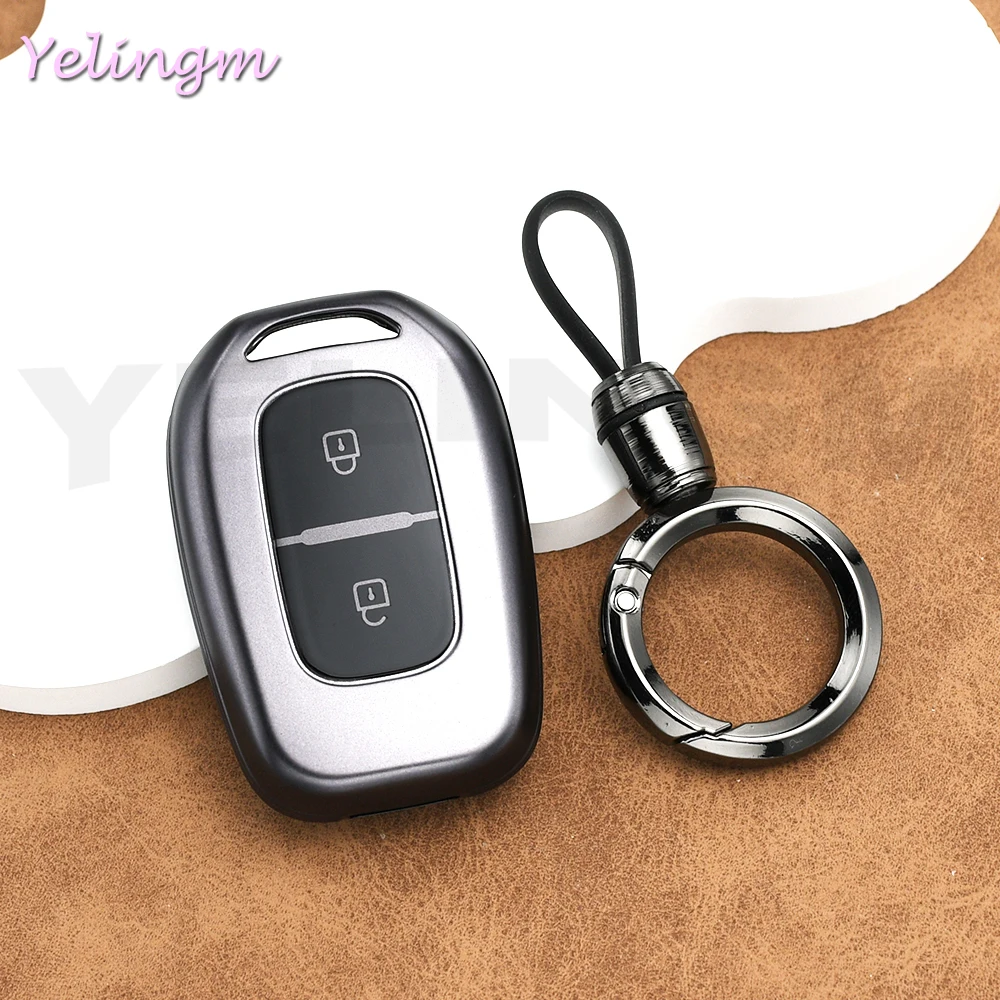 Schlüsselhülle für Renault Duster Dokker Logan Stepway Clio 5 TWingo für Dacia Sandero Stepway TPU 2/3 Tasten Schlüsselgehäuse