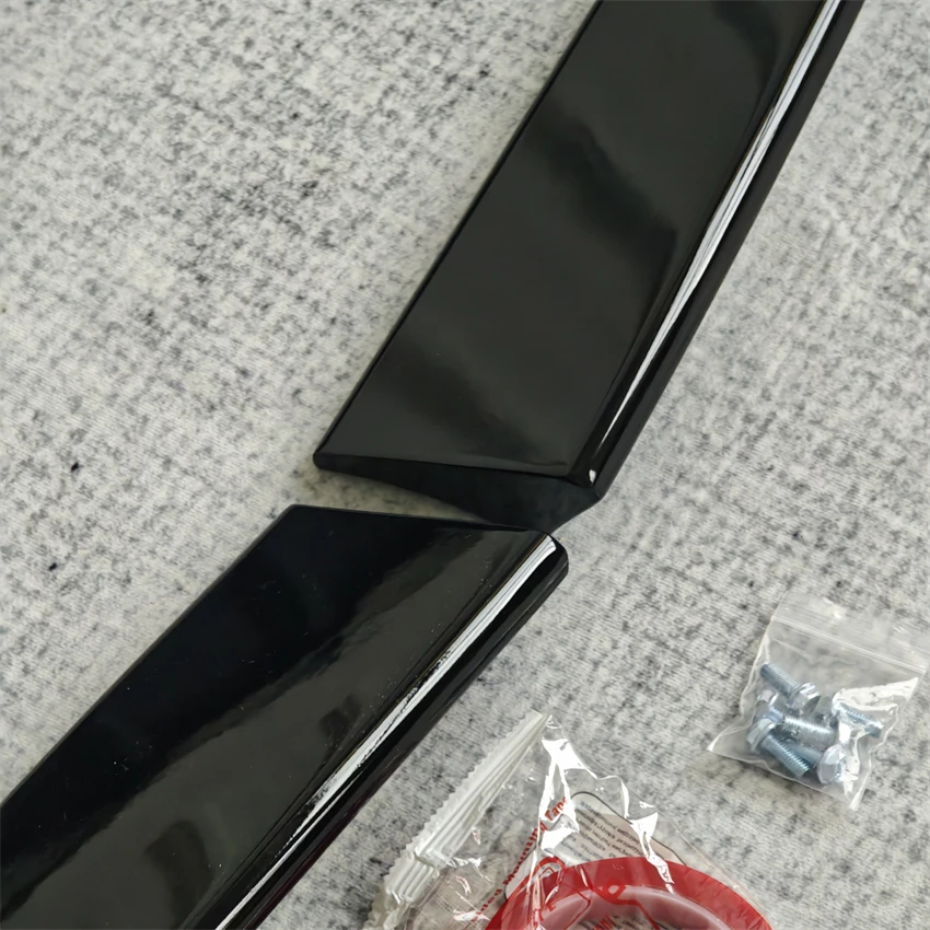 Gloss Black/Carbon Look High Quality ABS Plastic For Volkswagen Caddy Barn Doors 2005-2018 2Pcs Car Rear Roof Wing Spoiler Trims
