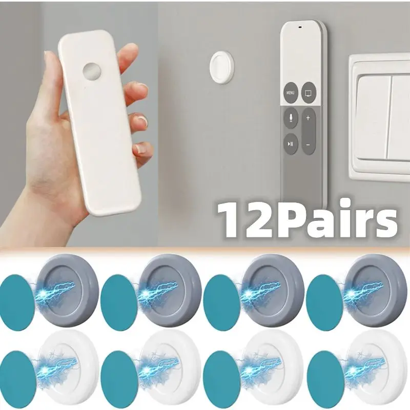 Magnetic Hooks Wall Mount Strong Magnet Remote Control Invisible Holder Keys Fridge Sticker Storage Hooks Home Organizer Hooks