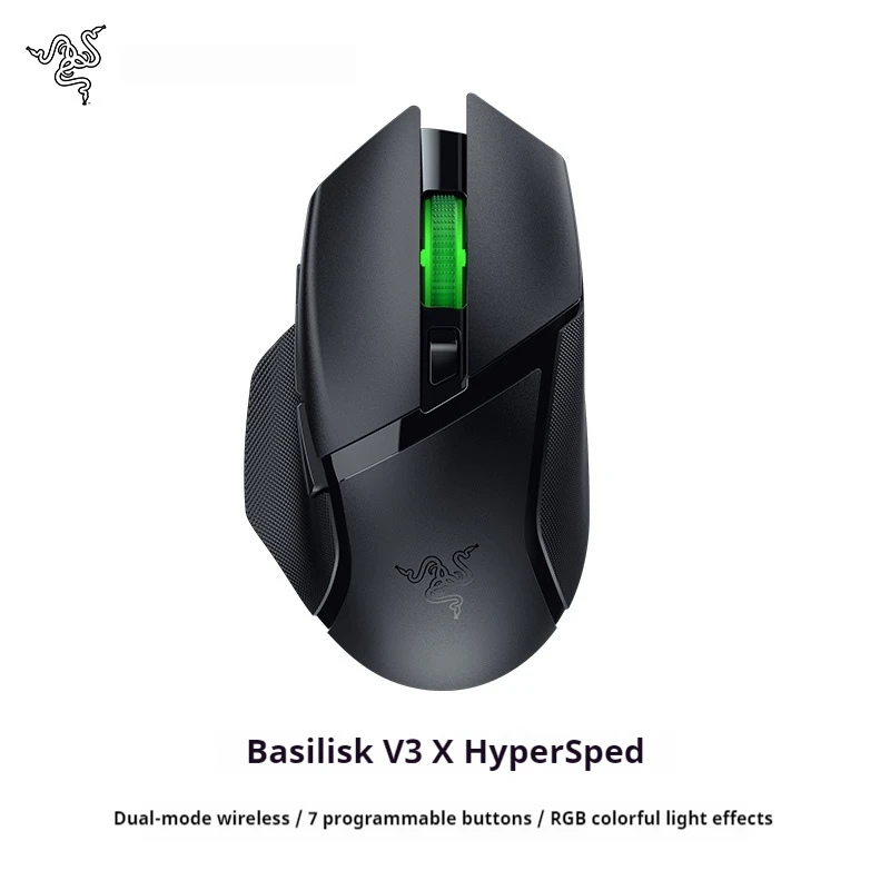 

Razer Basilisk V3 X Hypersped Bluetooth 2.4g Dual-Mode Gaming Mouse Ultra Long Battery Life Right-Handed Ergonomic Design Mouses