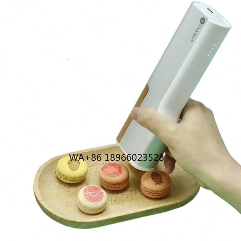 

Printpen Food Printer Inkjet Handheld Printer For Cake And Macarons 3D Printer For Edible Food Coffee Latte Art Machine Silver