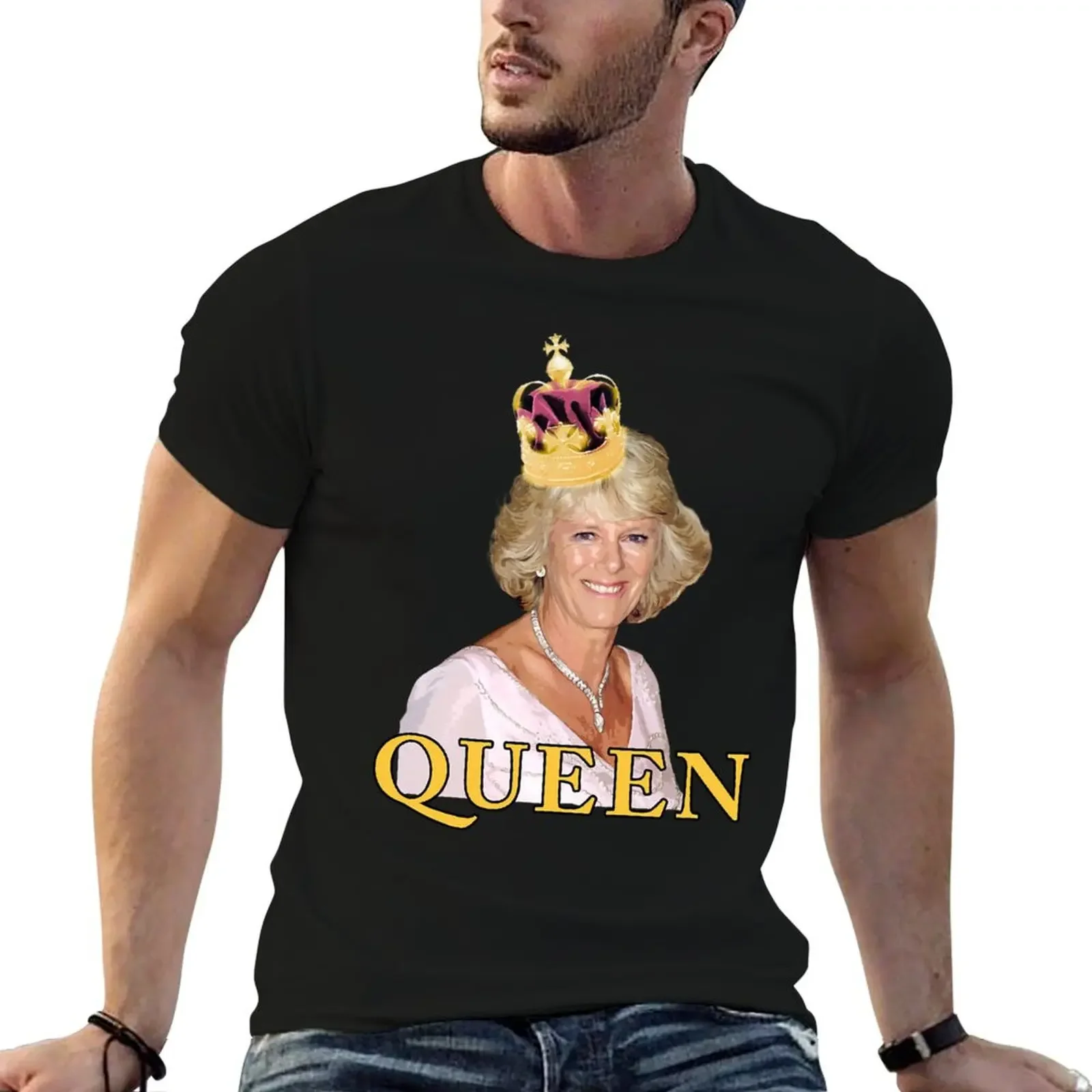 HRH Camilla Parker Bowles Duchess of Cornwall T-Shirt quick-drying plus size tops blanks plain black t shirts men