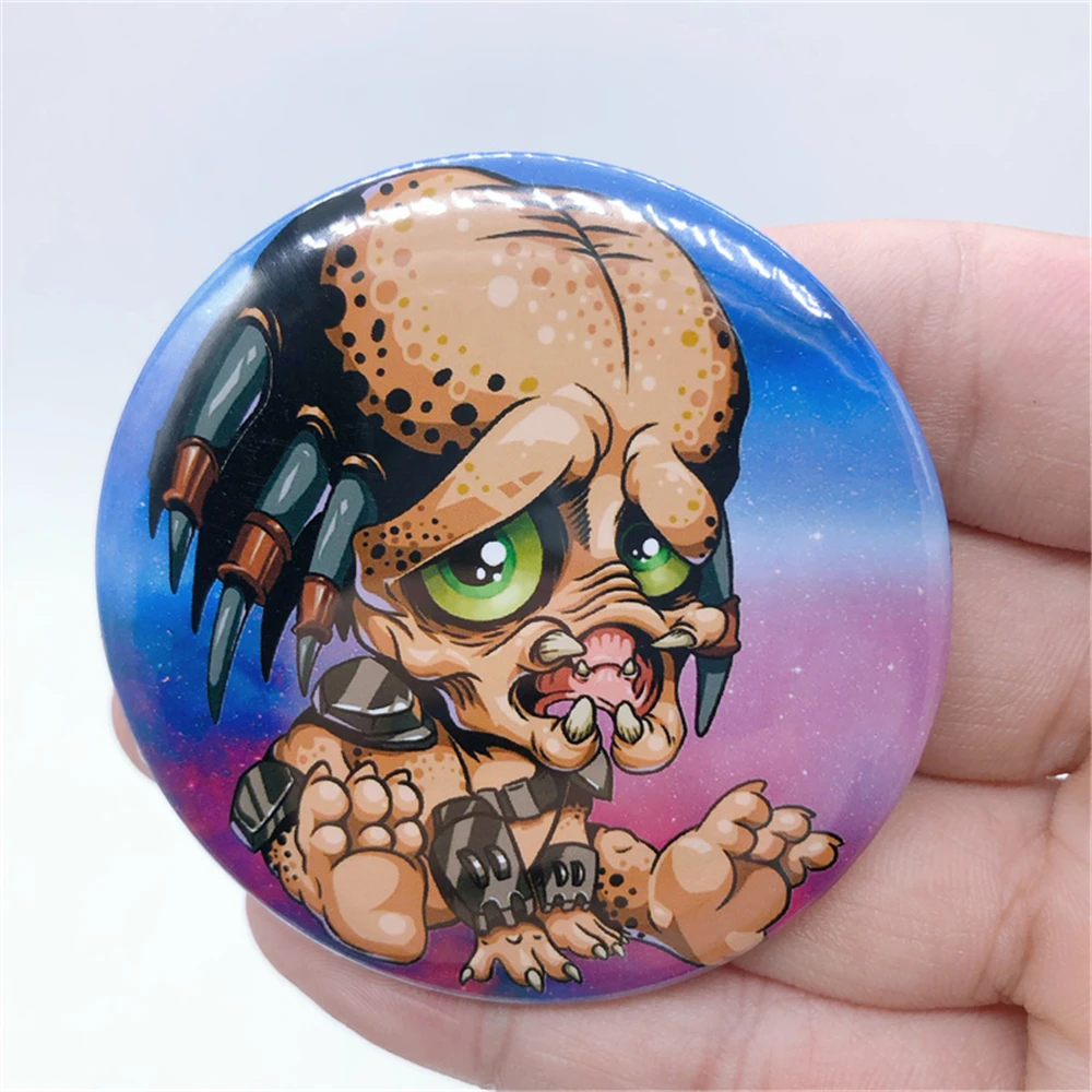 Film Alien Predator Cosplay Abzeichen Pin SPTE Weißblech Brosche Zubehör Weihnachtsgeschenk