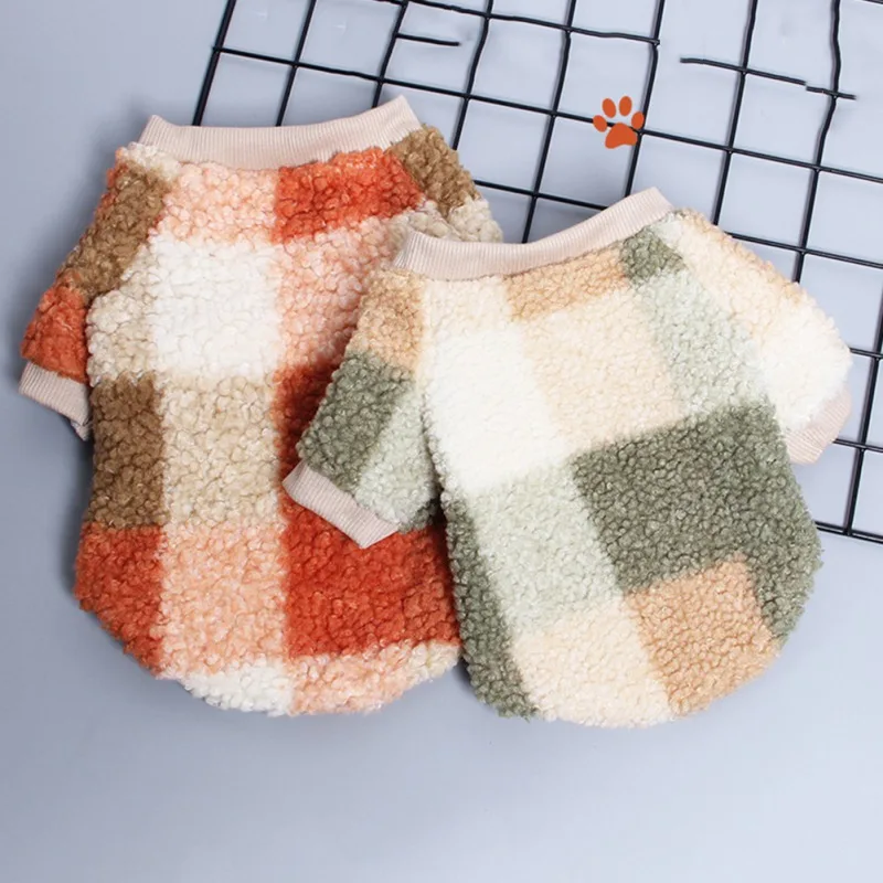 Winter Warm Dog Sweater Small Dogs Jackets Plush Dog Clothes Soft Puppy Coat Jacket Chihuahua Teddy Puppy Clothing Dog Supplies