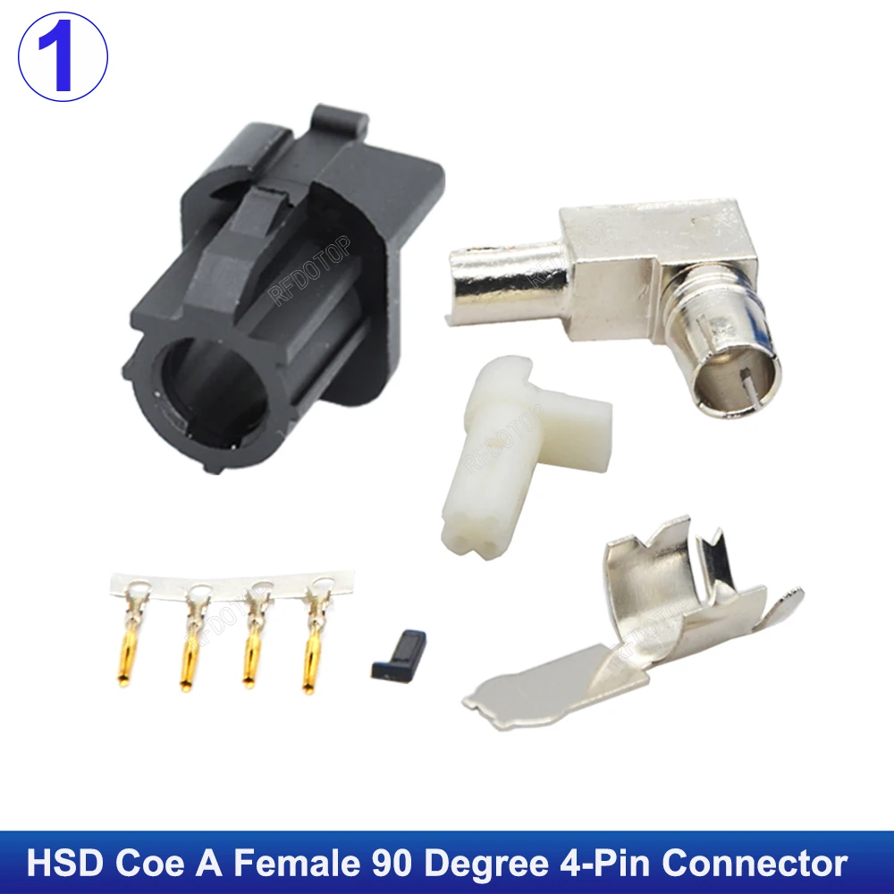 Car Video Wiring Harness Signal Transmission HSD LVDS Cable Universal Fakra Code Z 4 Pin Connector for BMW Benz Audi