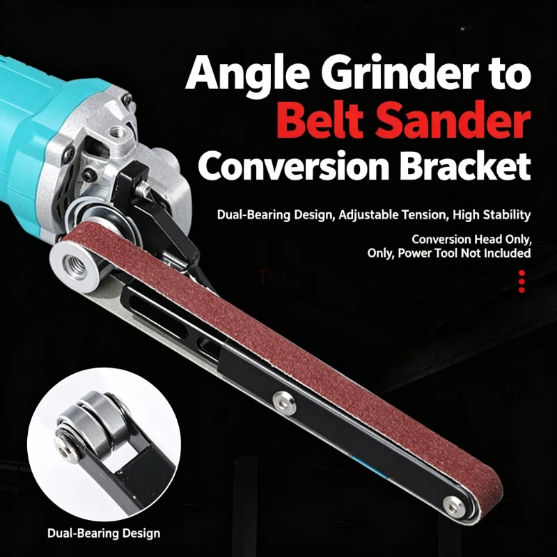 Angle Grinder To Belt Sander Conversion Bracket M10/M14 Universal Sanding Stand for Wood Polishing Rust Removal Knife Sharpening