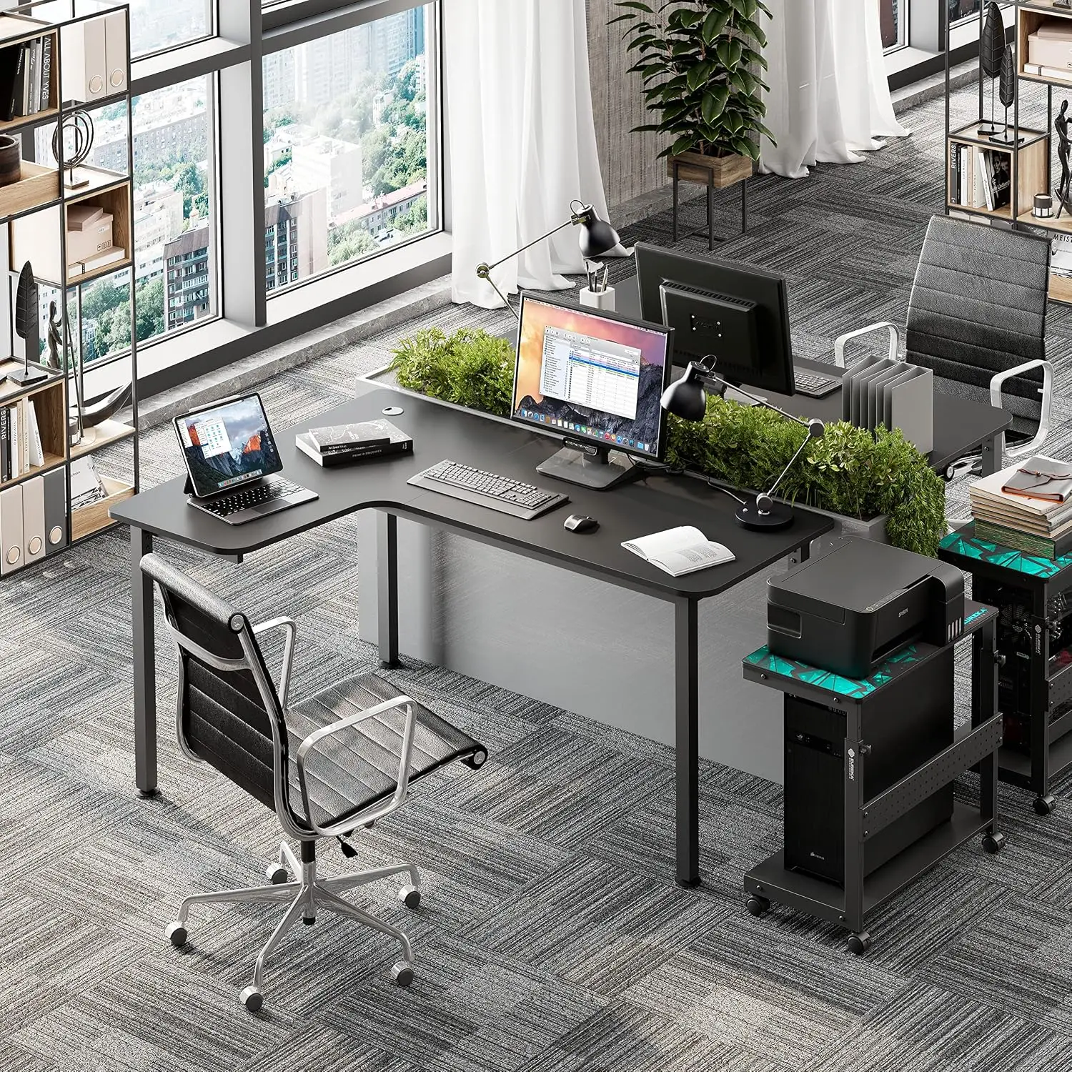 Biurko narożne w kształcie lit – Home Office Work Table recenzja i cena