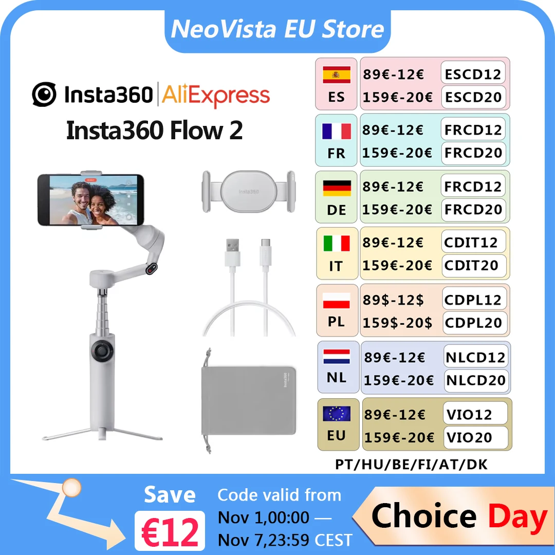 Insta360 Flow 2 stabilisateur de cardan portable AI cinéaste 360 suivi de Zoom actif à panoramique infinie pour iPhone Insta 360 Flow 2 Insta360 Flow 2 stabilisateur de cardan portable AI cinéaste 360 suivi de Zoom actif à panoramique infinie pour iPhone Insta 360 Flow 2