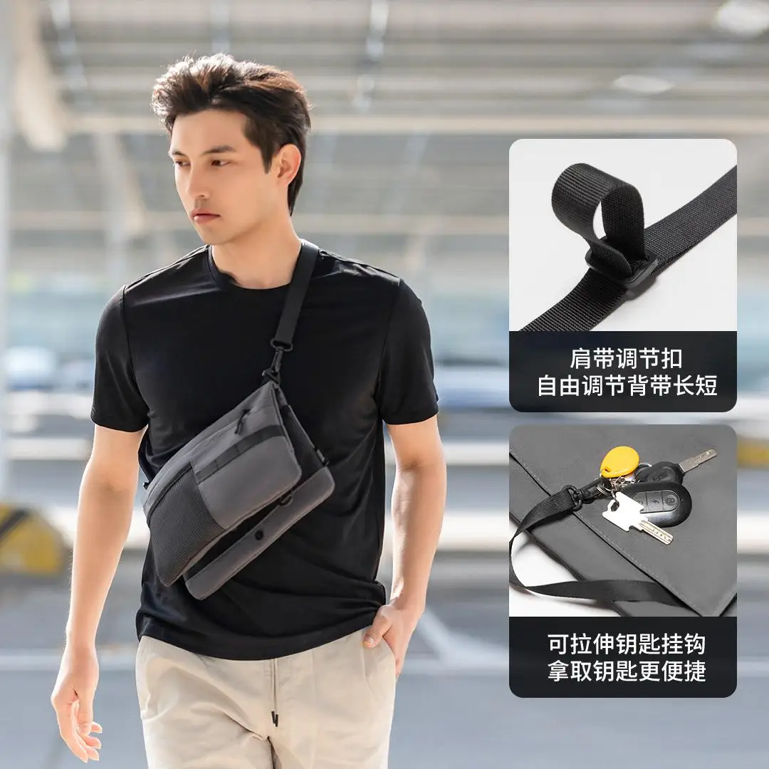 Xiaomi Yuanluzhe Travel Bag Men\'s Chest Bag Outdoor Leisure Crossbody Bag Nylon Handbag for Wander Hiking Dropshipping