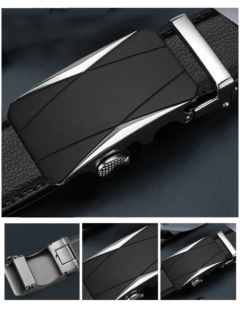 Personalisierter Herren-Gürtel mit automatischer Schnalle, große Größe 105–140 150 160 170 cm, personalisierter Bund, perfektes Geschenk zum Vatertag – Detail 6