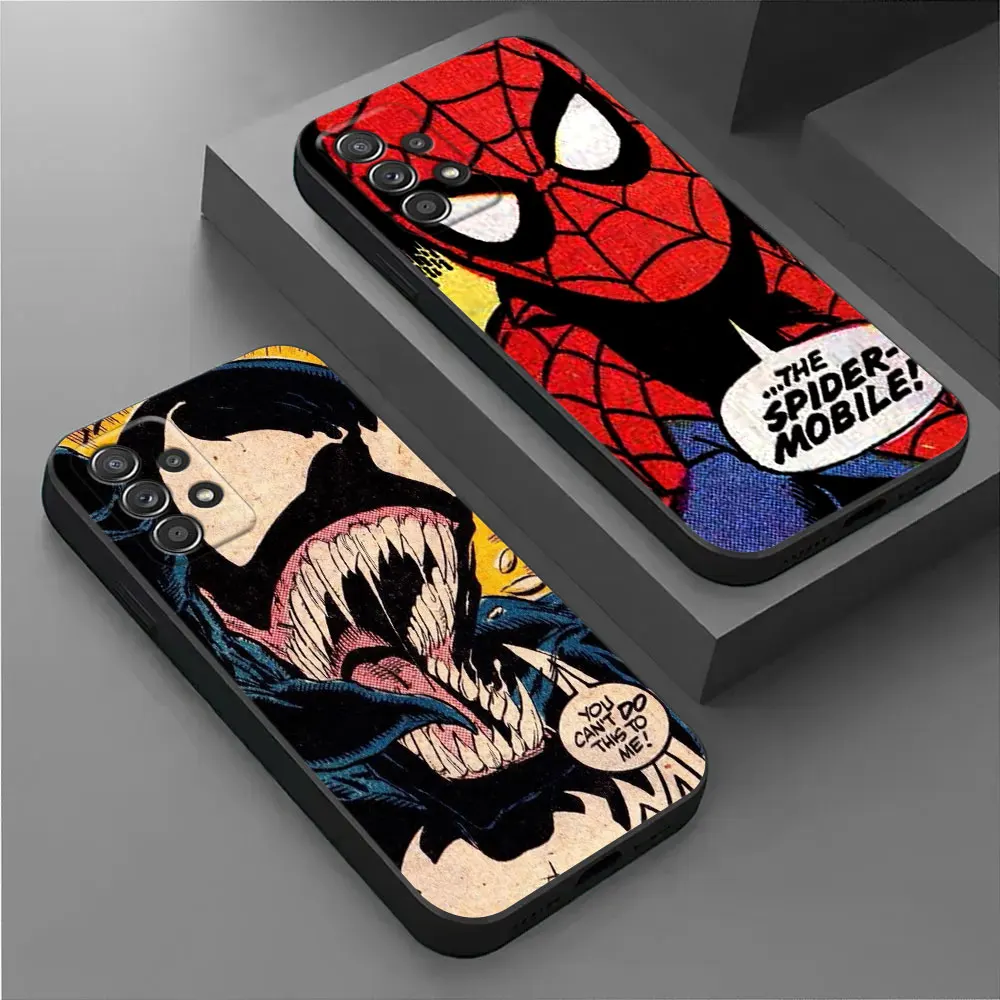 

Phone Case For Samsung Galaxy A17 A57 A37 5G A07 A55 A54 A34 A35 A25 A15 A56 A36 A26 A16 A06 Cover Shell Venom Spiderman Marvel