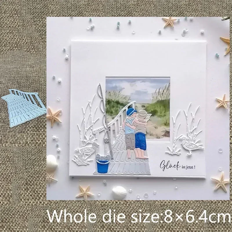 

Новый дизайн, металлическая вырубная форма-трафарет для декора деревянных лестниц, вырубка для скрапбукинга, тиснение для альбомов, бумажных открыток и поделок