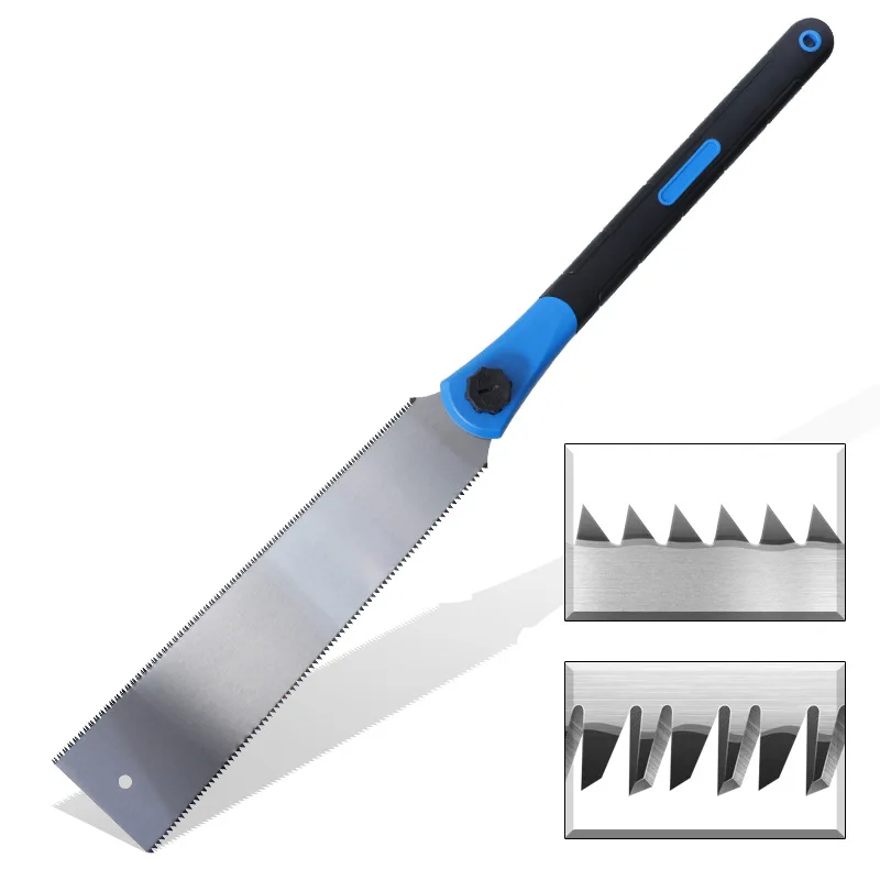 U50 Japanese-style Woodworking Double-sided Saw Sharpened Teeth Fast Hand  Household Hand-held Logging  Garden  Wooden