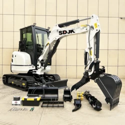 Chinese 3.5Ton mini excavator small digger crawler excavator 1ton 2 ton new bagger for sale