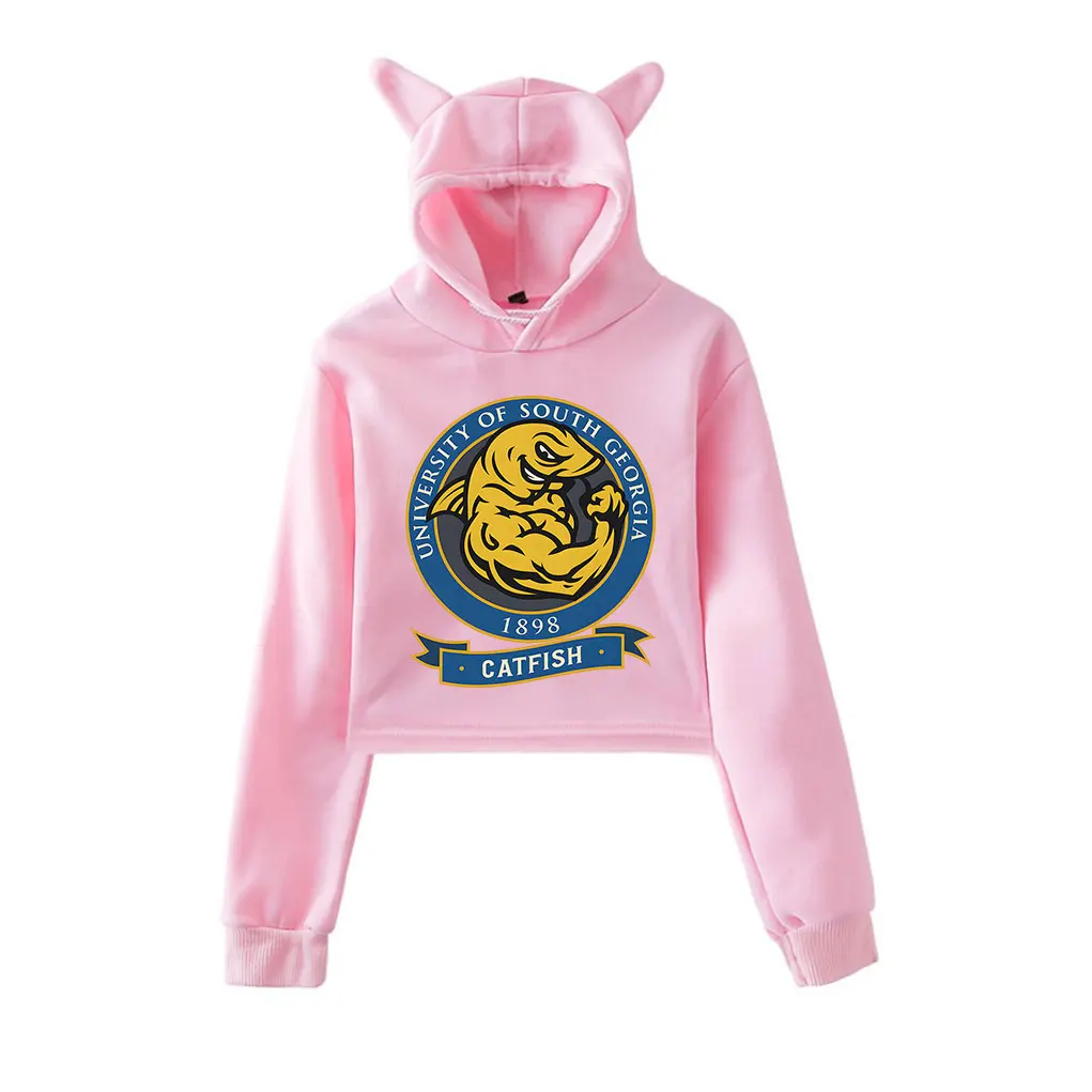 تشاد باورز ميرش جامعة جنوب جورجيا سمك السلور مقنعين kawaii القط الأذن الرباط الرجال/النساء البلوفرات التلفزيونية