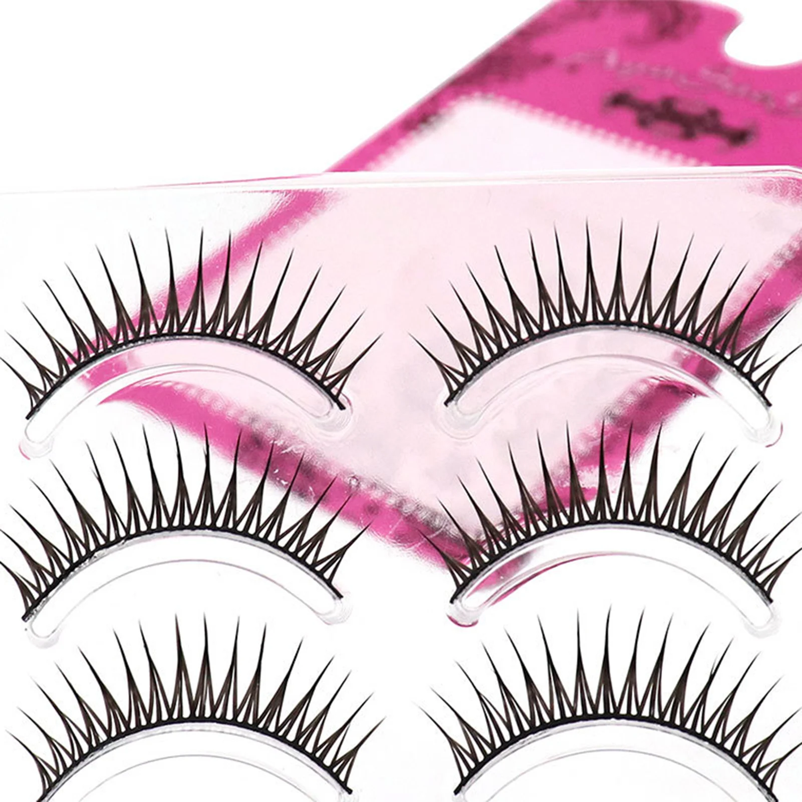Extensión de pestañas de muñeca en forma de A, pestañas postizas naturales de ojo de gato, maquillaje de Cosplay, pestañas con tira cruzada, pestañas postizas Manga