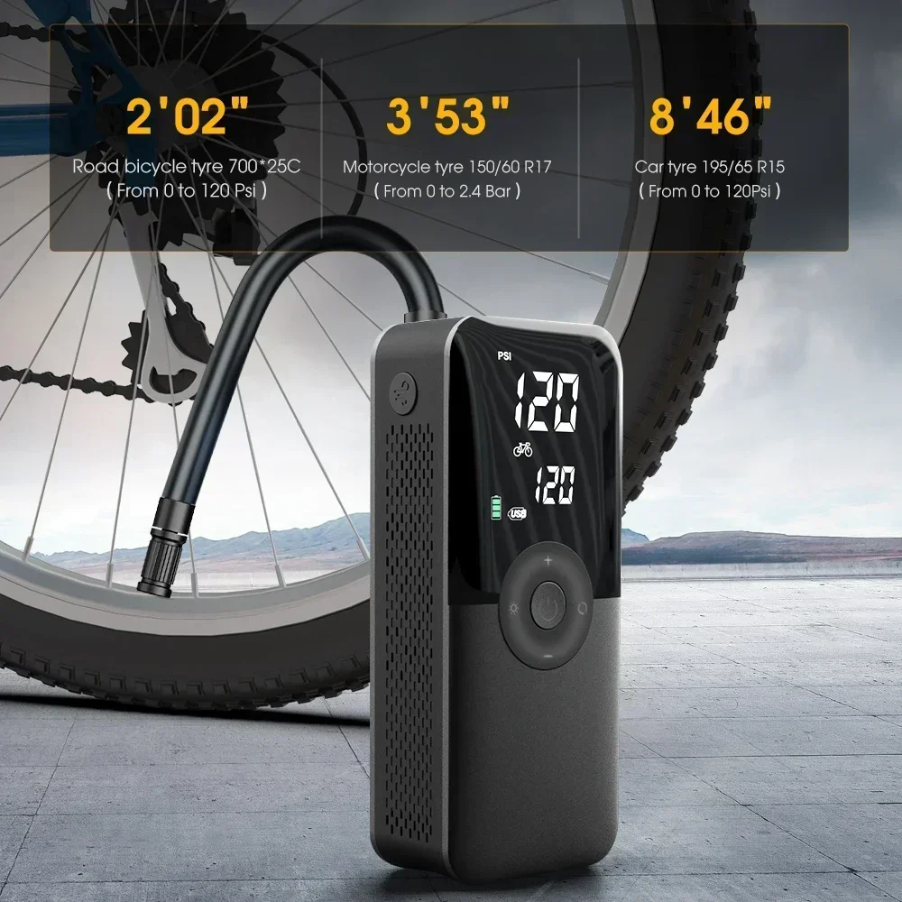 Xiaomi Mijia Wireless Tire Injector 7.4V Automobile Automatic Pump Portable Electric  Pump Compressor Bicycle Surfboard Inflator