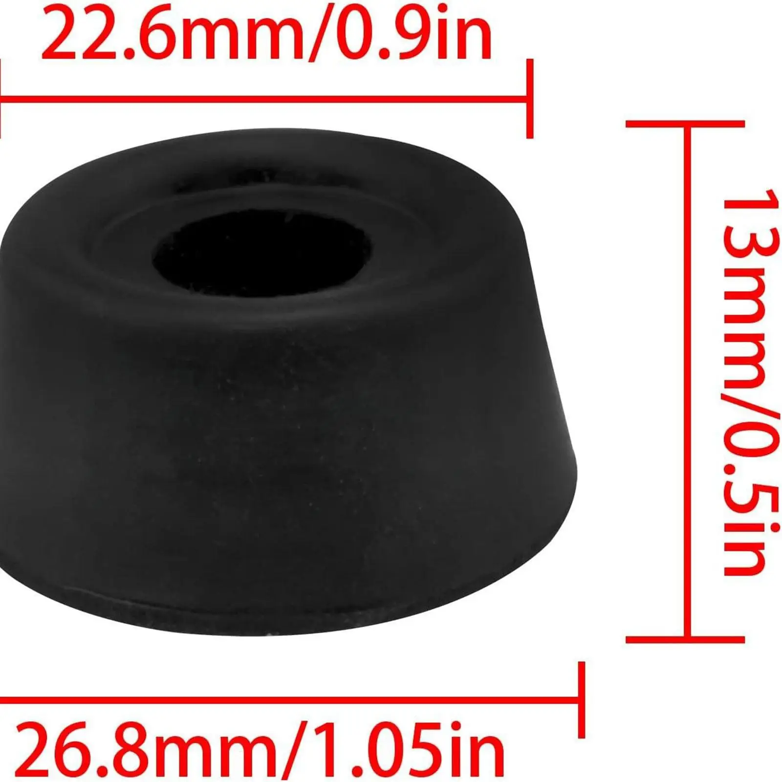 Embout de protection en caoutchouc noir pour queue de billard, accessoires pour rallonge de queue de billard, équipement d'entraînement