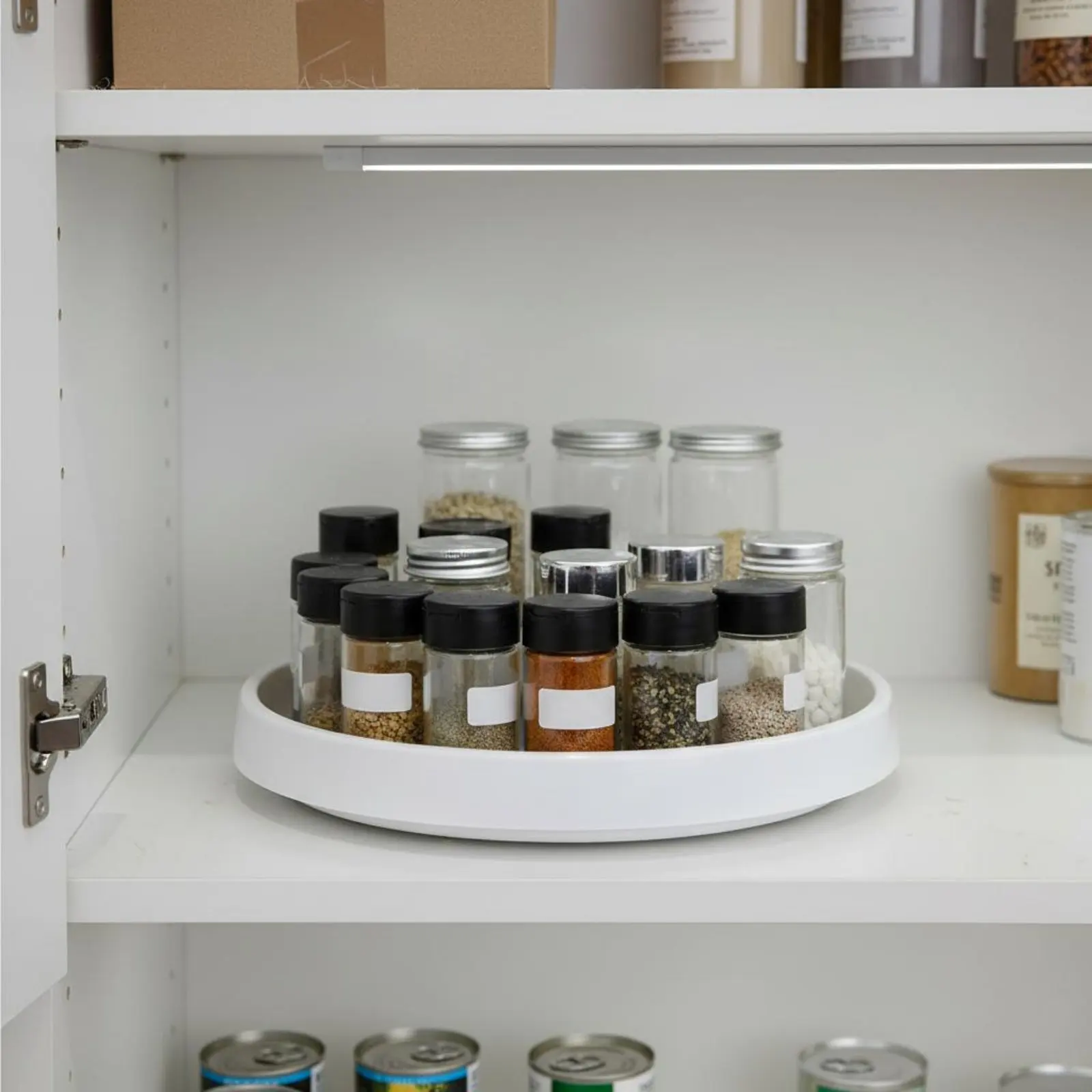 

Rotating Seasoning Rack Multi-Functional 360° Rotating Storage Rack Rotating Tray Turntable Non-Slip Surface Kitchen Rotating