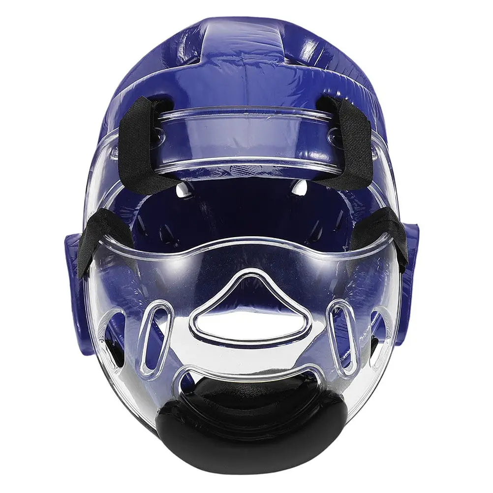 

Taekwondo Headgear Sparring Guard High Density Foam Padding Adjustable Fit Youth Karate Martial Arts Face Mask