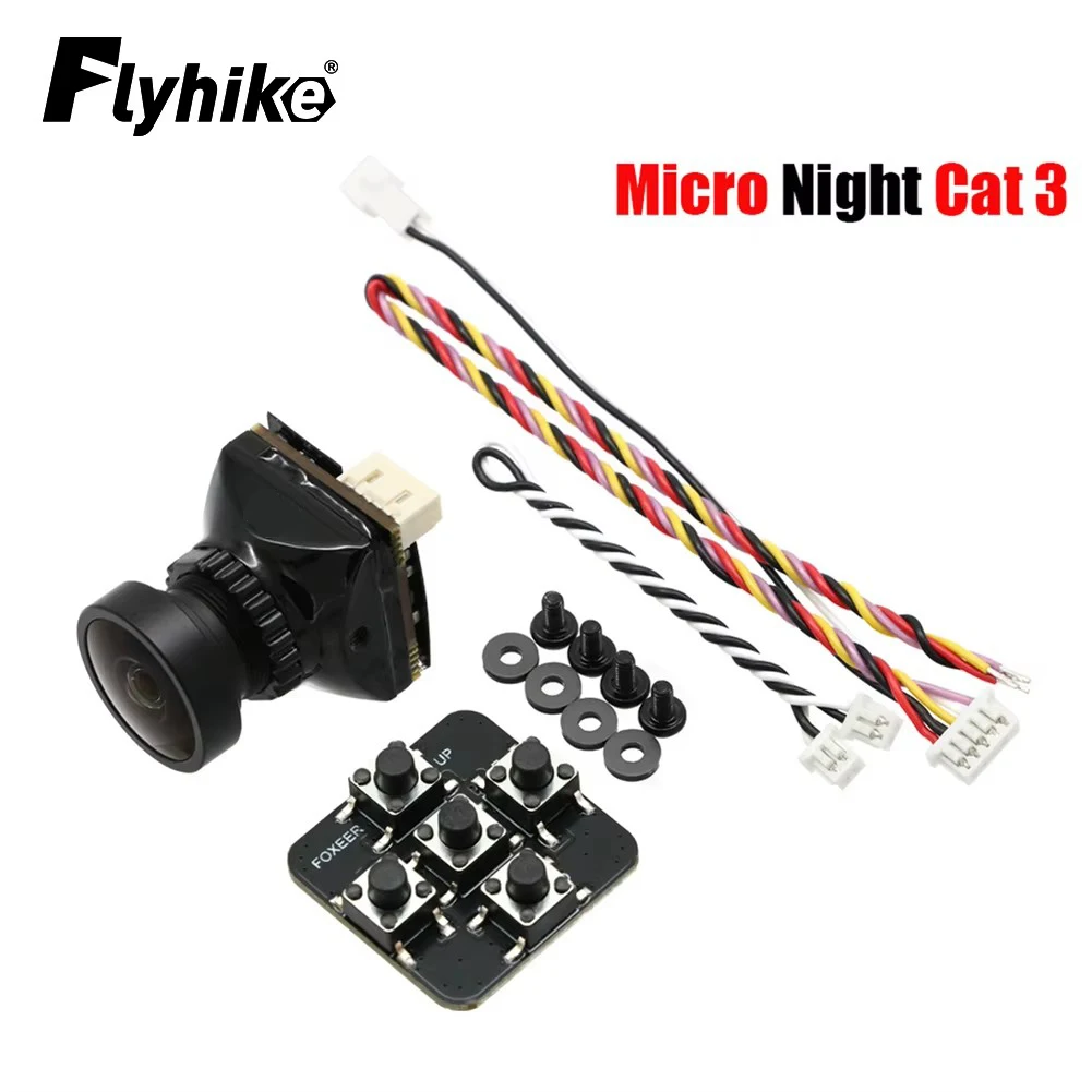 Foxeer Micro Night Cat 3 Camera 1200TVL 0.00001lux IR Sensitive Night Vision FPV Camera For RC FPV Parts