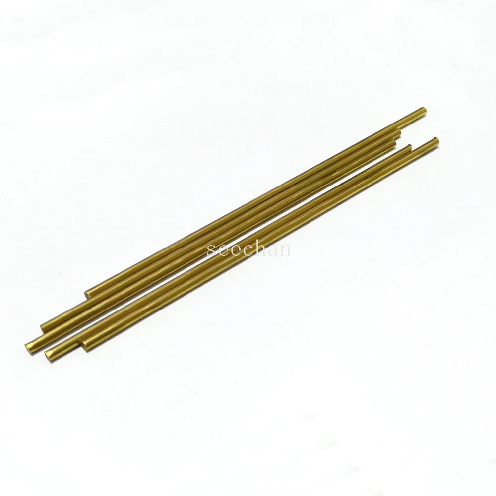 1-10pcs Length 100mm H59 Solid Brass Round Bar rod Metal Diameter 0.5/0.8/1.2/1.6/2/2.5/3/4/5/6/8/10/12/14/16/18/20mm CNC Tools