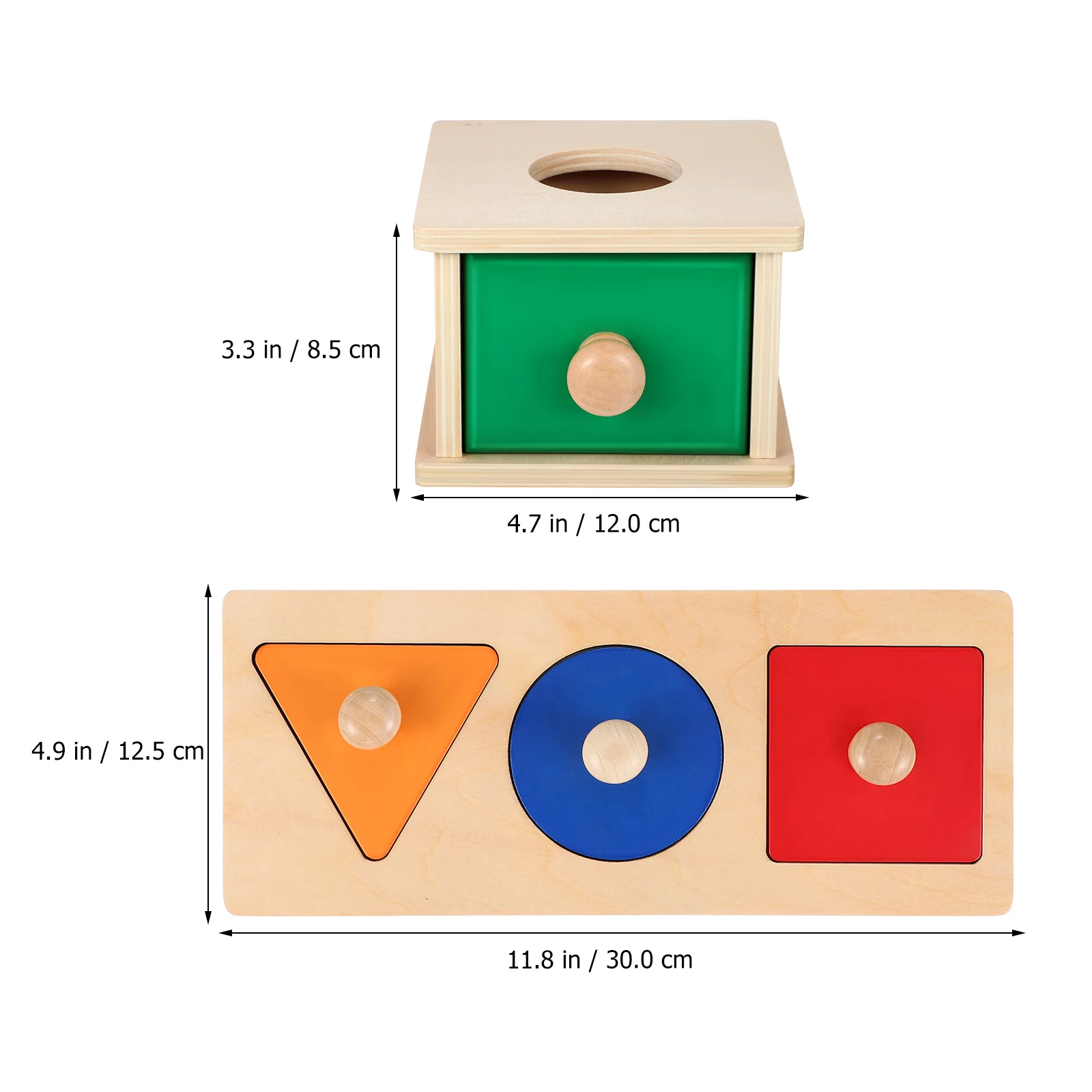 

Montessori Wooden Toy Educational Toy Set Safe Material Sensory Improves Motor Skills Building Blocks