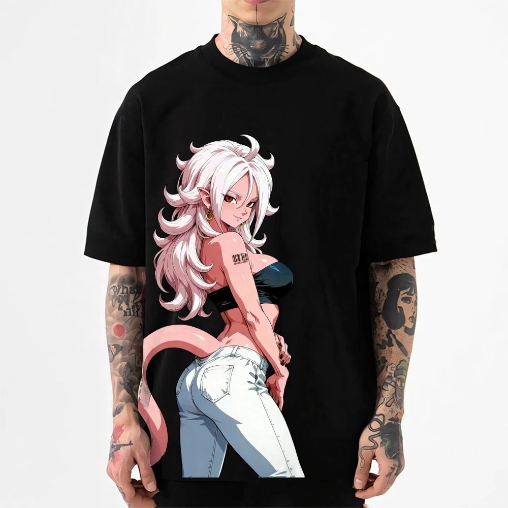 Dragon Ball Android 21 Japanese Style Classic Tee High-quality Streetwear Men's Clothing Women Clothing 2026 Summer New T Shirt