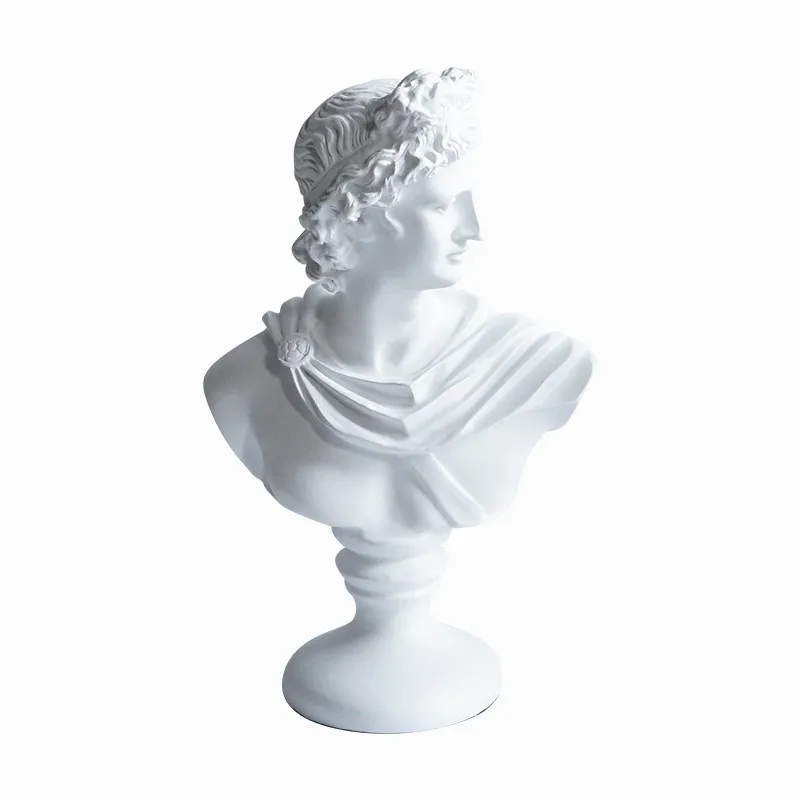 xx-Nordic Art Sketch Decor Statues, Resin & Plaster Portrait Sculptures, David & Venus Creative Figurines