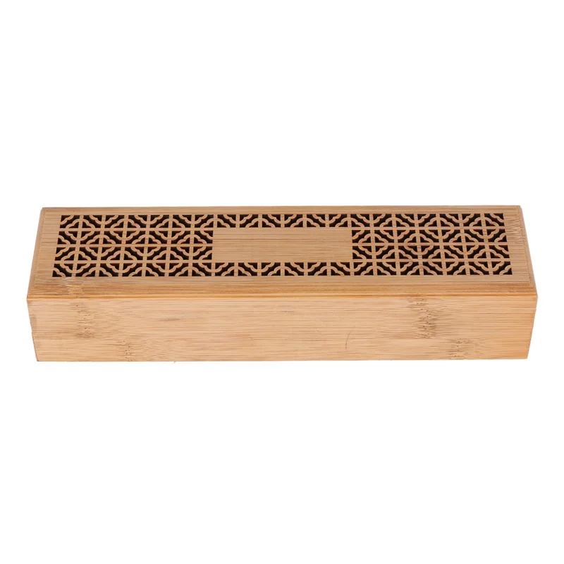 A008 3X Incense Burner Incense Stick Holder With Drawer Joss-Stick Box Hollow Aromatherapy Zen Lying Censer For Home Teahouse