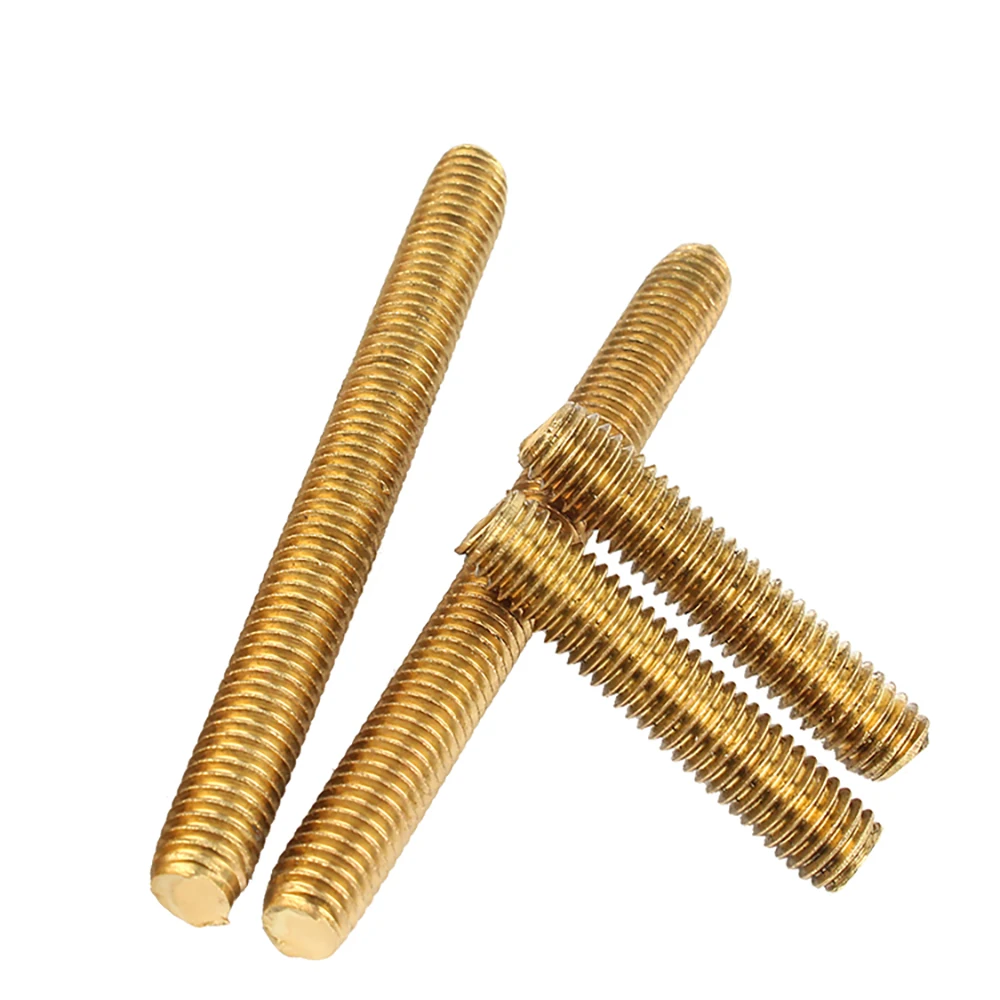 M2(2mm) M2.5(2.5mm) M3(3mm) M4(4mm) M5(5mm) M6(6mm) M8(8mm) Brass Copper Fully Threaded Rods Bar Stud Length 250-500mm