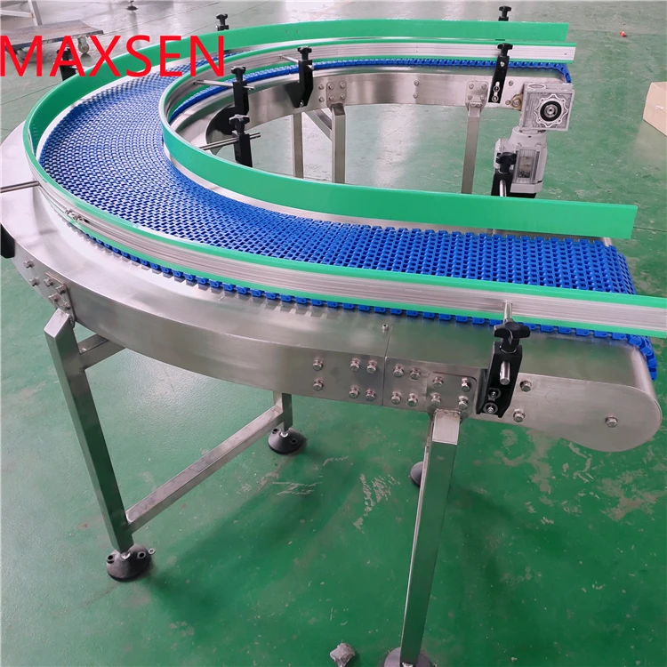 MX450 modular belt curved conveyor