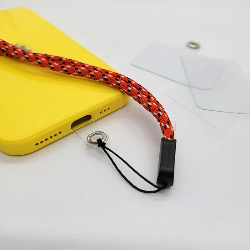 العالمي الهاتف المحمول مكافحة خسر الحبل بطاقة طوقا مشبك شفاف انفصال الحبل طوقا معلقة الحبل مربع التصحيح 1-30 قطعة