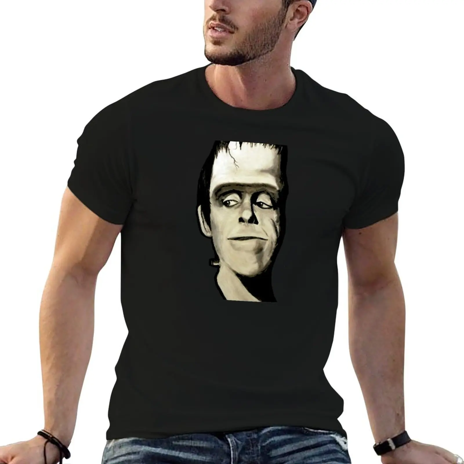 Herman Munster T-Shirt Blouse shirts graphic Men's clothing