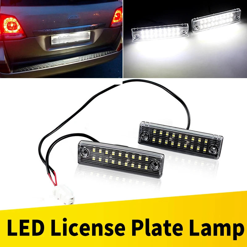 

2 шт. светодиодный светильник номерного знака для Dacia Duster Lodgy для Toyota 4Runner 96-22/Sequoia 08-19 Canbus без ошибок белый 12 В