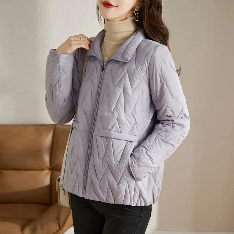 السيدات خفيفة رقيقة أسفل القطن أبلى الخريف الشتاء النساء حجم كبير 5XL سترة سترات الكورية الإناث فضفاضة القطن مبطن أبلى #6