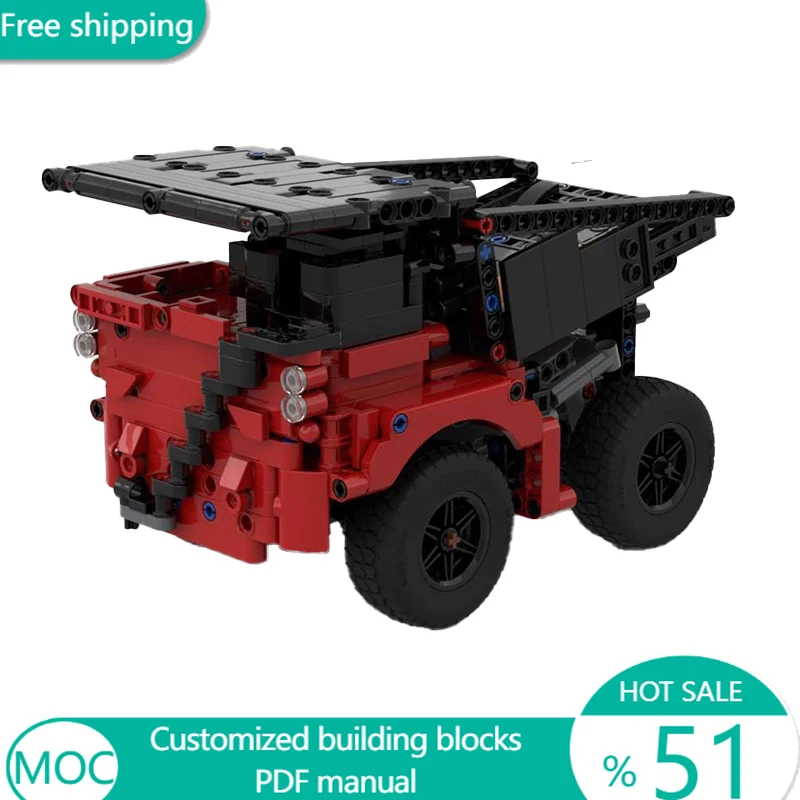 

734 детали, конструктор-самосвал для майнинга, альтернативный MOC, модульный конструктор, простой креативный дизайн, DIY, игрушка для мальчика, рождественский подарок