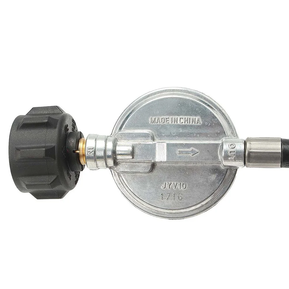 

Propane Gas Regulator 0-20Psi Brass Pressure Resistant Rubber Seal Leak Proof Low Gas Indicator For Bbq Camping Stove