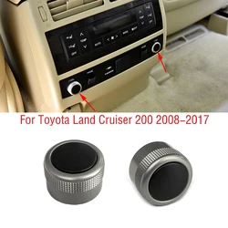 Volume do assento traseiro do carro Botão de ar condicionado, Interruptor de botão de volume, Toyota Land Cruiser 200 LC200 2008-2017