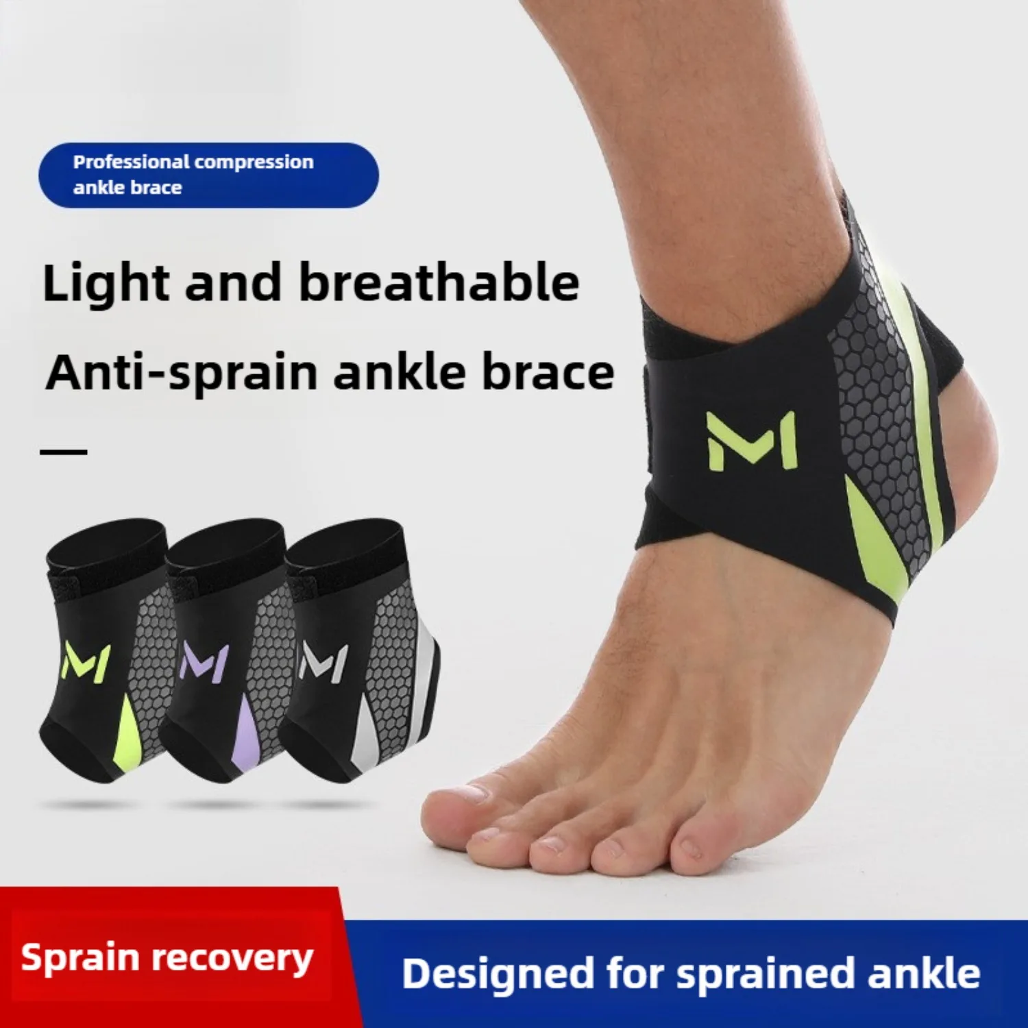 Ankle Support  Adjustable Ankle Brace Breathable Nylon Material Super Elastic and Comfortable Relieve Pain