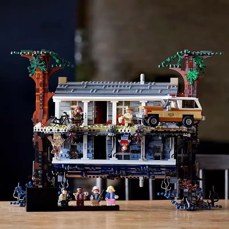 2287PCS Creative Street View series movie Strange Story Upside Down the World 75810 Model Building Block Kids Toy Christmas Gift