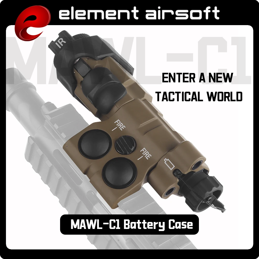 

Батарейный ящик Element MAWL-C1, пастьl, тактический индикатор с боковым креплением, лазерный аккумуляторный ящик, модель пасти c1