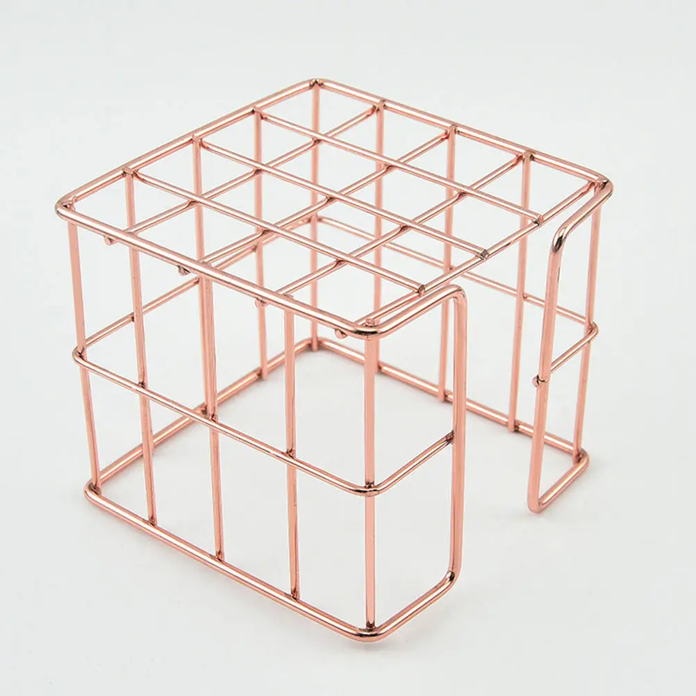 

2Pcs Desktop Notes Box Simple Style Metal Business Card Holder Stand Alloy Office Organizer Desk Card Display Holder