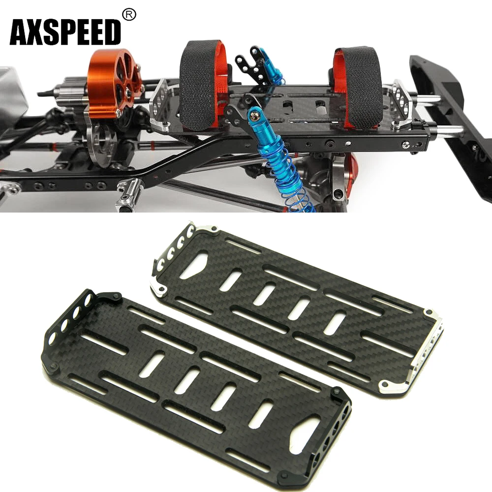 

Монтажная пластина AXSPEED 153 мм × 62 мм из углеродного волокна для аккумулятора 1/10 RC Crawler Axial SCX10, обновленная модель автомобиля «сделай сам», аксессуар, игрушечная деталь