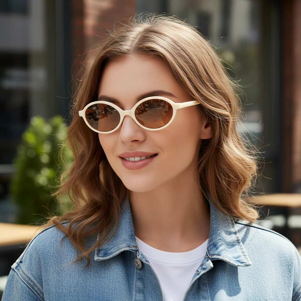 

Fashion Small Frame Small Round Sunglasses Plastics Travel Eyeglasses UV400 Protection Shades for Men Women