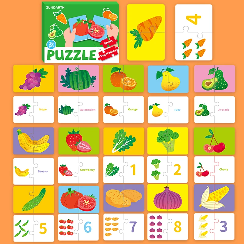 2026년 신제품 유아용 종이 퍼즐 0-3세 몬테소리 조기 교육 학습 장난감 재미있는 테마 인식 선물 아기 어린이용