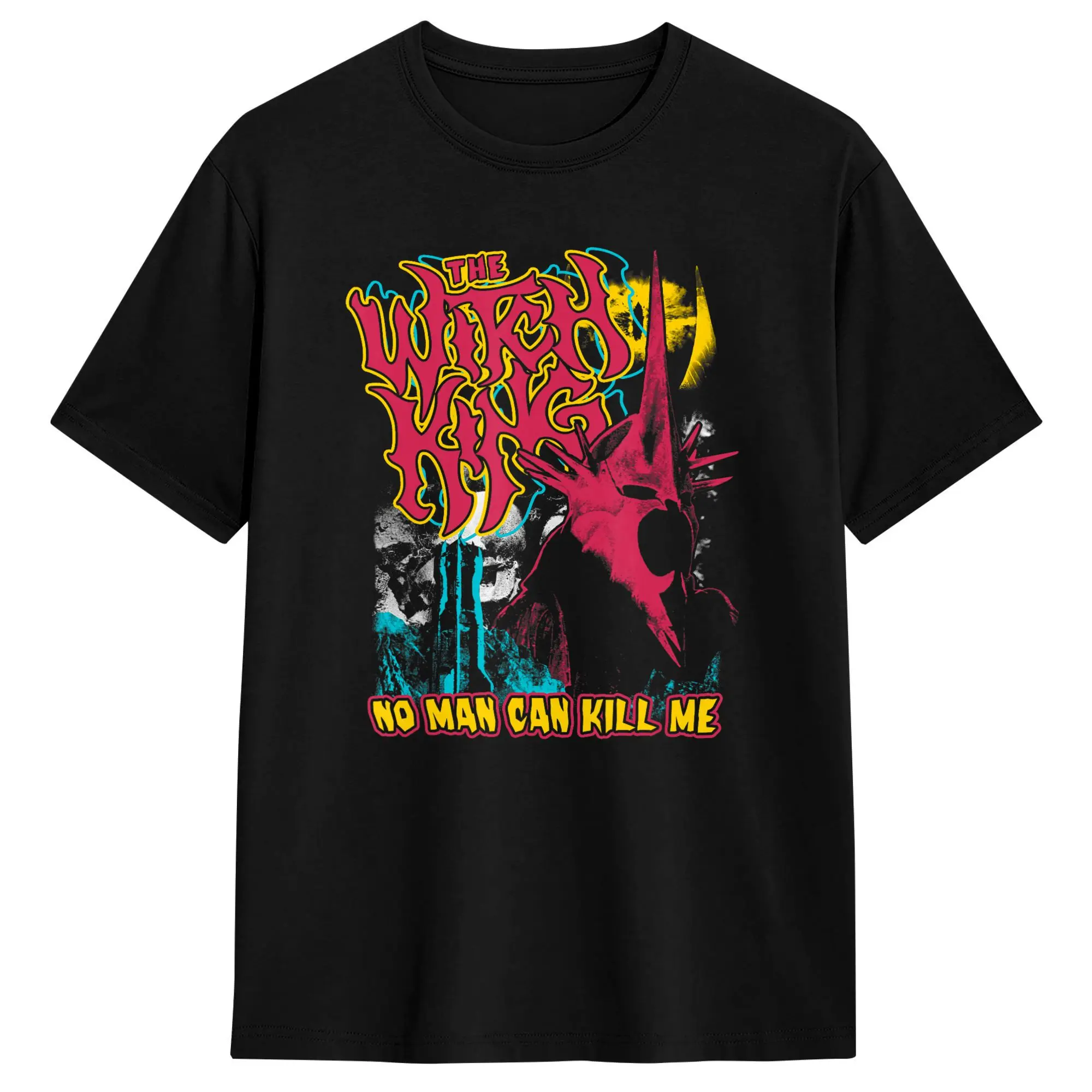 Men T-Shirts LOTR Heavy Metal Witch King Fantasy Movie Novelty 100% Cotton Tee Shirt Short Sleeve  T Shirts O Neck Clothes