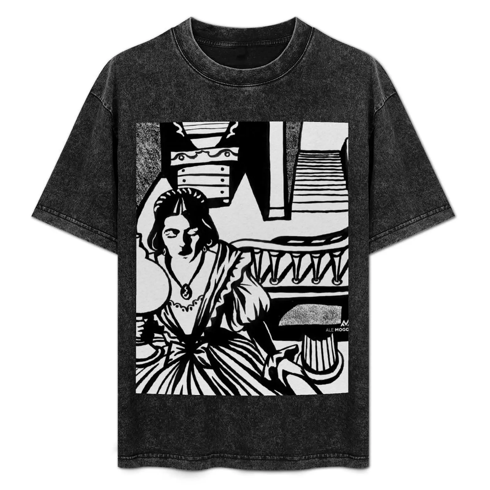 Camiseta The Heiress con estampado de arte minimalista