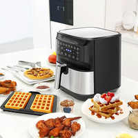 Air Fryer Waffle Mold Silicone Non Stick Pan for Ninja AF300EU AF400EU AF451EU SL400EU AF500DE Works with Most Air Fryers